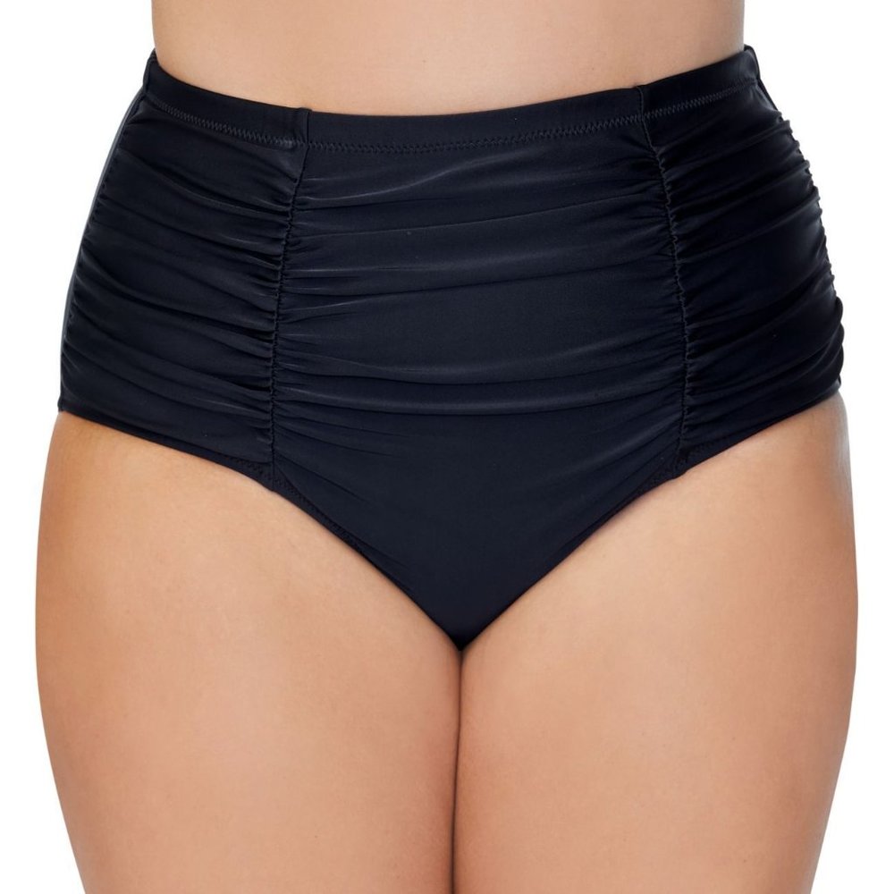 *** Raisins Curve Barbados Costa Swim Bottom in Black 16W NWT